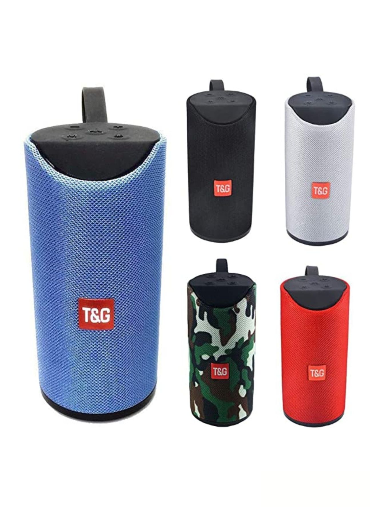 Bocina bluetooth Portátil Cilíndrica Recargable 