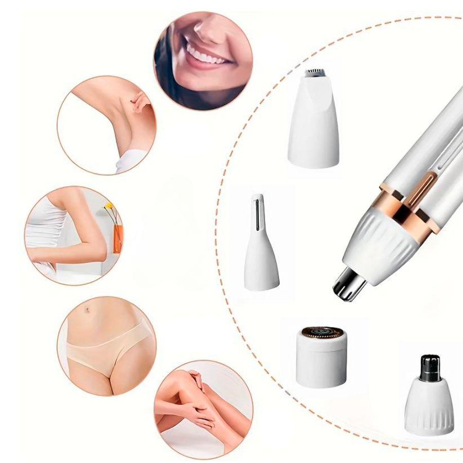 Depiladora y Perfiladora Facial 4 en 1.