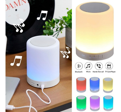 Bocina Bluetooth Recargable Led Rgb.