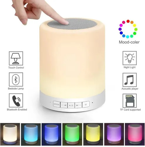Bocina Bluetooth Recargable Led Rgb.