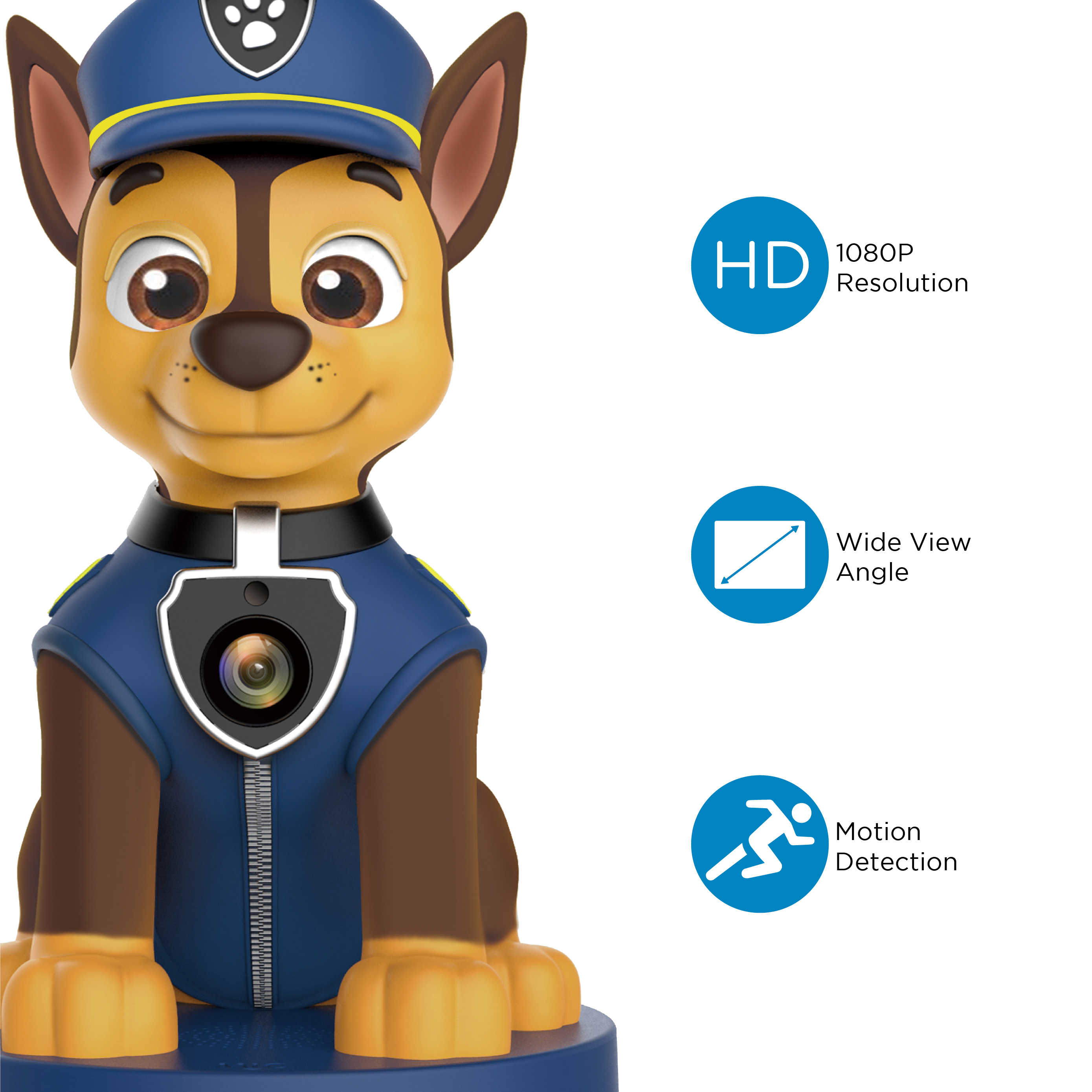 Camera De Seguridad  Monitor HD PAW Patrol Chase Con Visón Nocturna