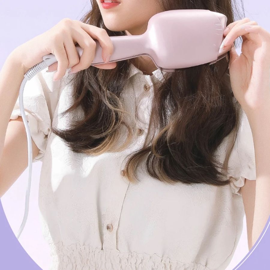 Plancha Waflera Para El Cabello Ondas De Sirena.