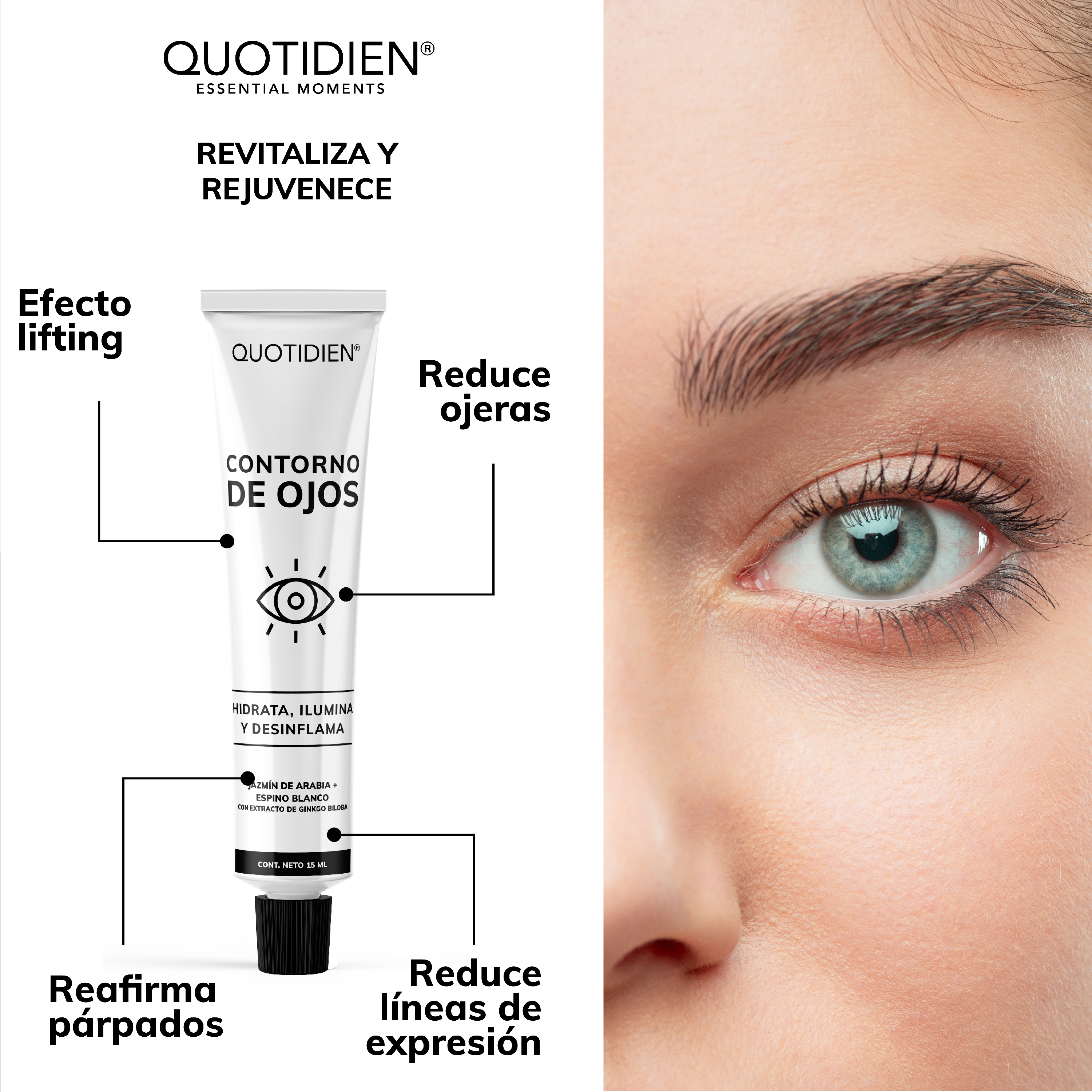 Kit Limpiador + Tónico + Serum Vitamina C + Serum Niacinamida + Suero Acido Hialuronico + Serum Acido Glicólico +  Gel Contorno de Ojos Skin Care Facial Quotidien