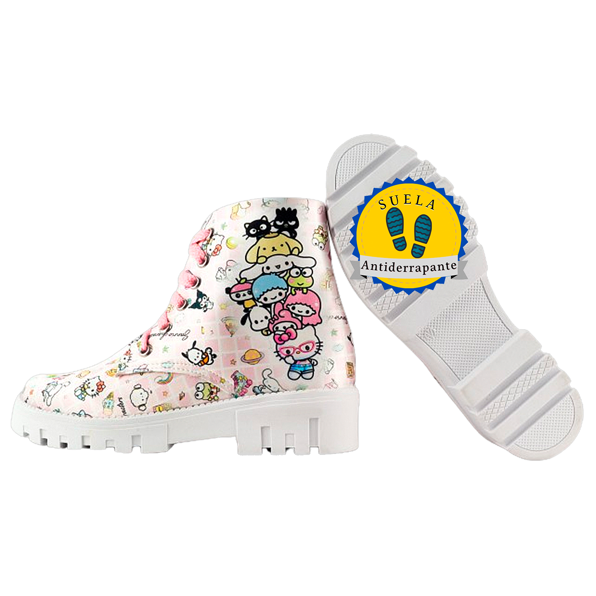 Botas Niñas Hello Kitty Personajes Moda Cómodas 900-rhk