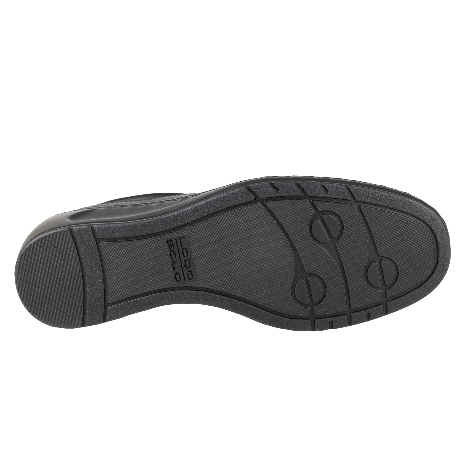 Zapato Negro Mujer Tacon Lobo Solo Semi Vestir 4841 Confort.
