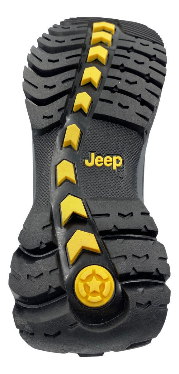 Bota Industrial Jeep Modelo 3560 Con Casco Policarbonato Para Caballero.