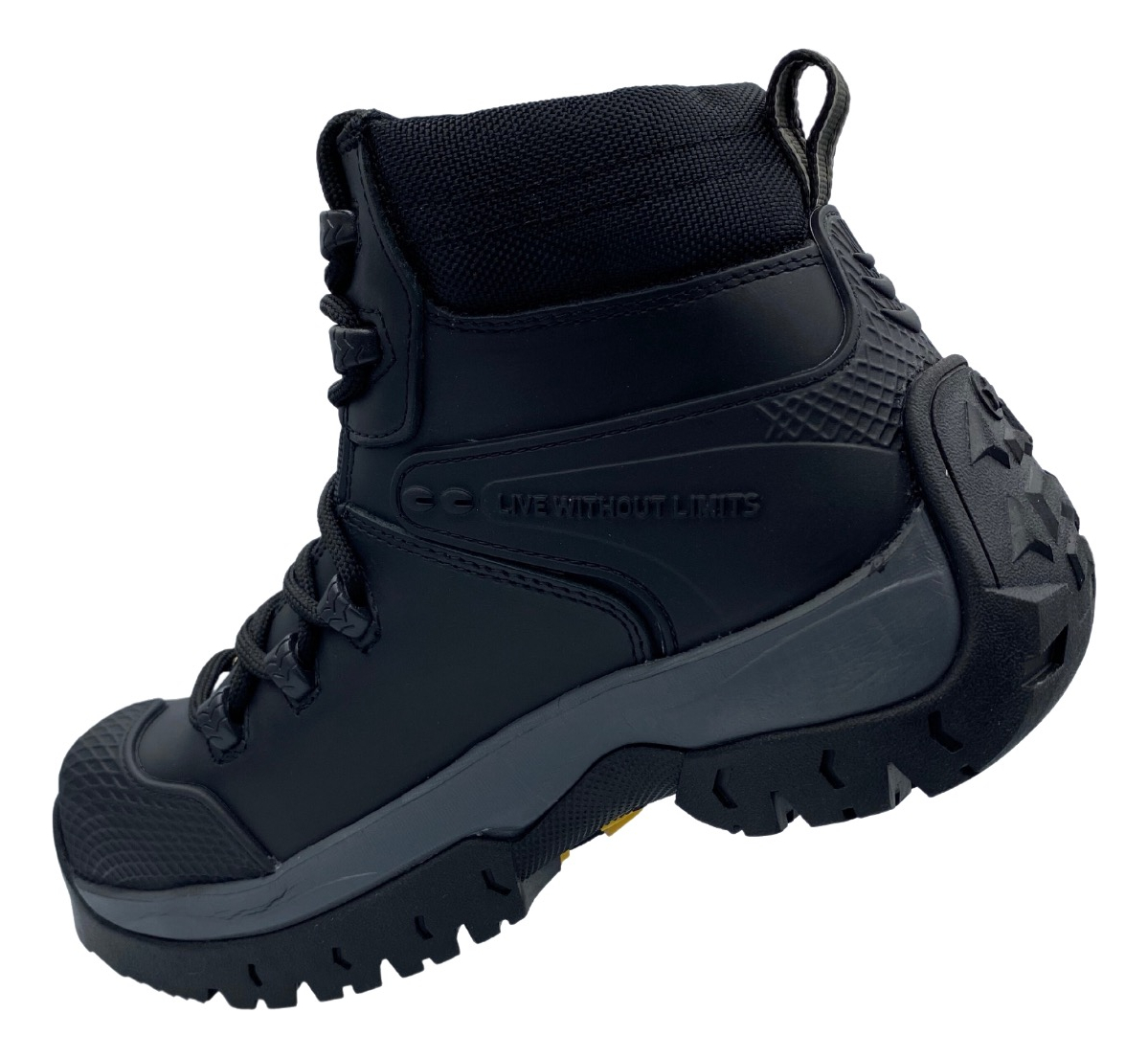 Bota Industrial Jeep Modelo 3560 Con Casco Policarbonato Para Caballero.