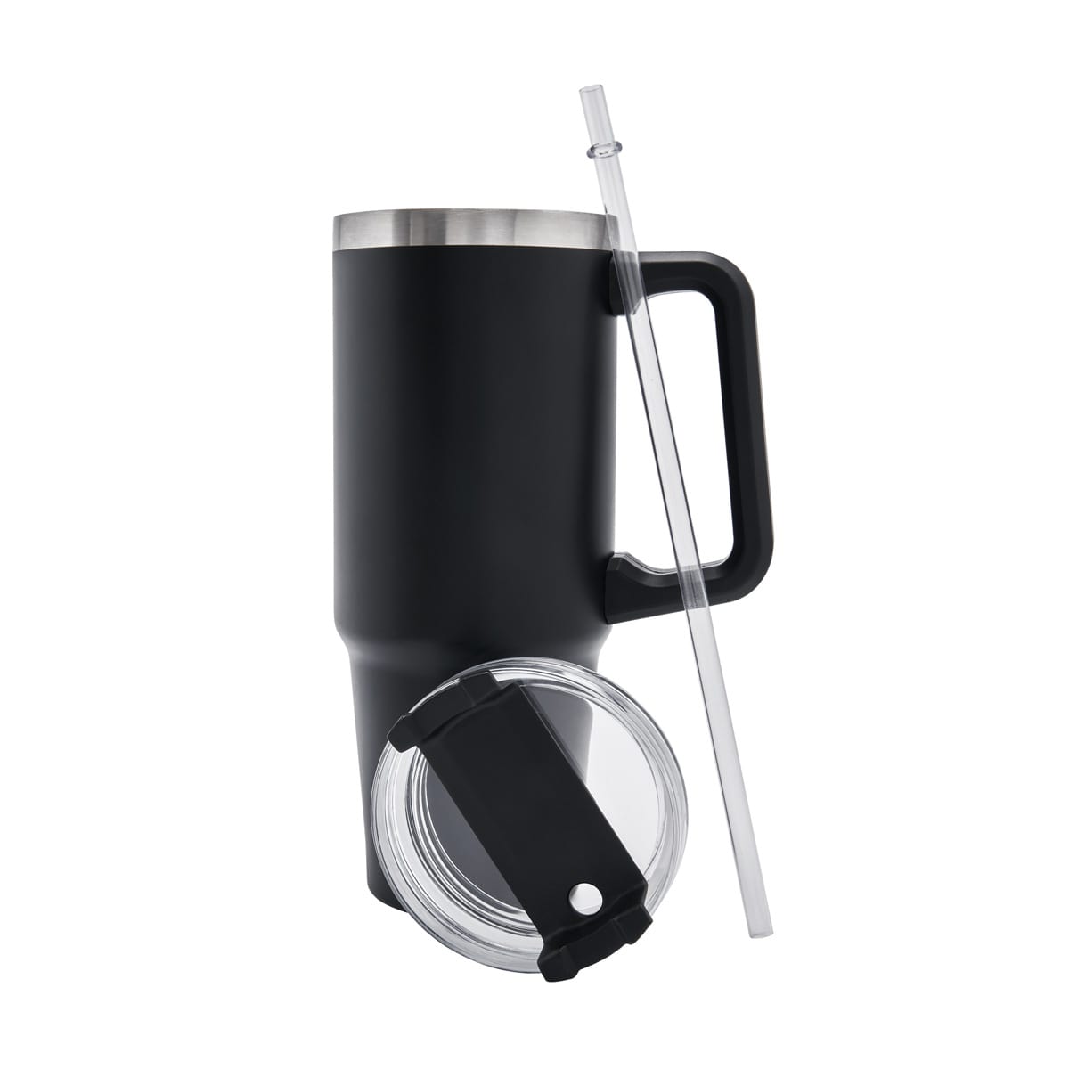 Vaso Termico Con Asa tipo Starbucks / Stanley 30oz Grabado Mom Life (Lila)