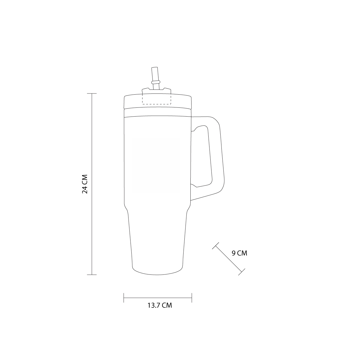 Vaso Termico Con Asa tipo Starbucks / Stanley 30oz Grabado Mom Life (Lila)