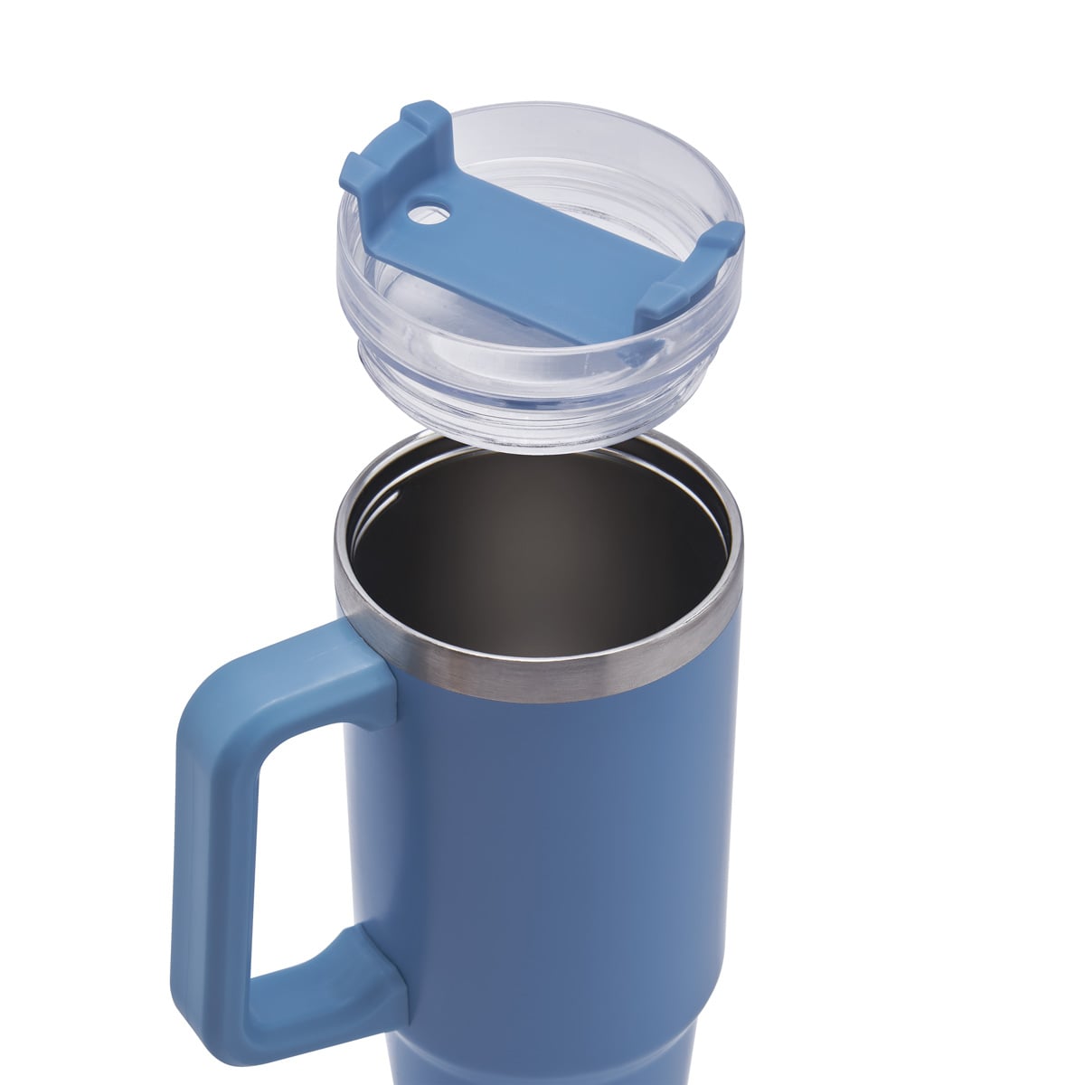 Vaso Termico Con Asa tipo Starbucks / Stanley 30oz Grabado Mom Life (Lila)