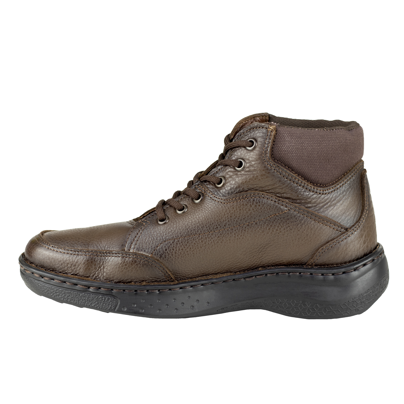 Botines Hombre Outdoor Piel Graneada Lobo Solo 9024 Tabaco.