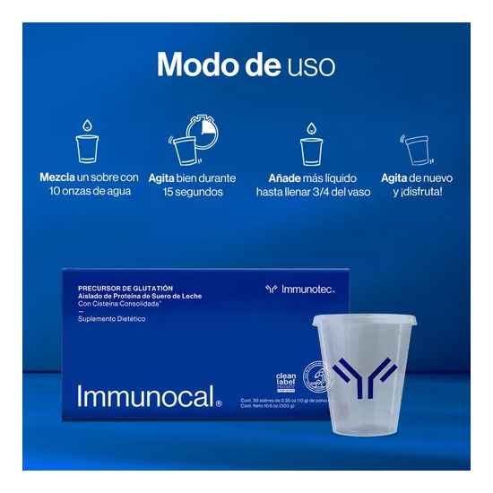 INMUNOCAL  30 UNIDADES FORMULA ORIGINAL GLUTATION