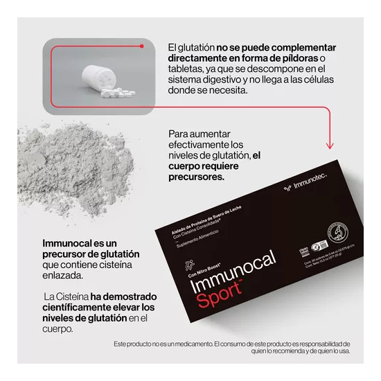 Immunocal Sport Precursor Natural De Glutatión Óxido Nítrico Formula original