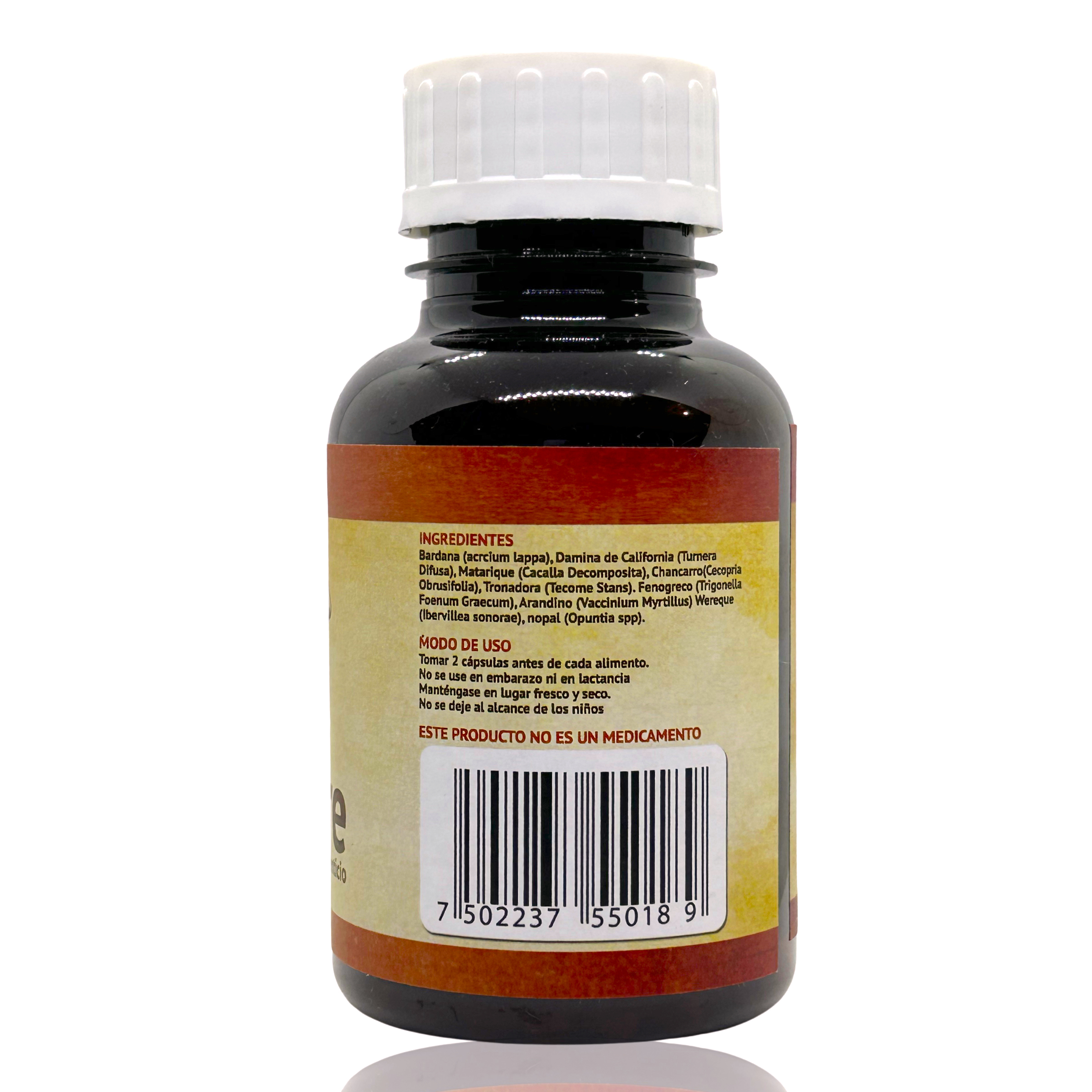 Re Glure 180 Caps de 500mg Green House (Diabéticos) Antes Glucore