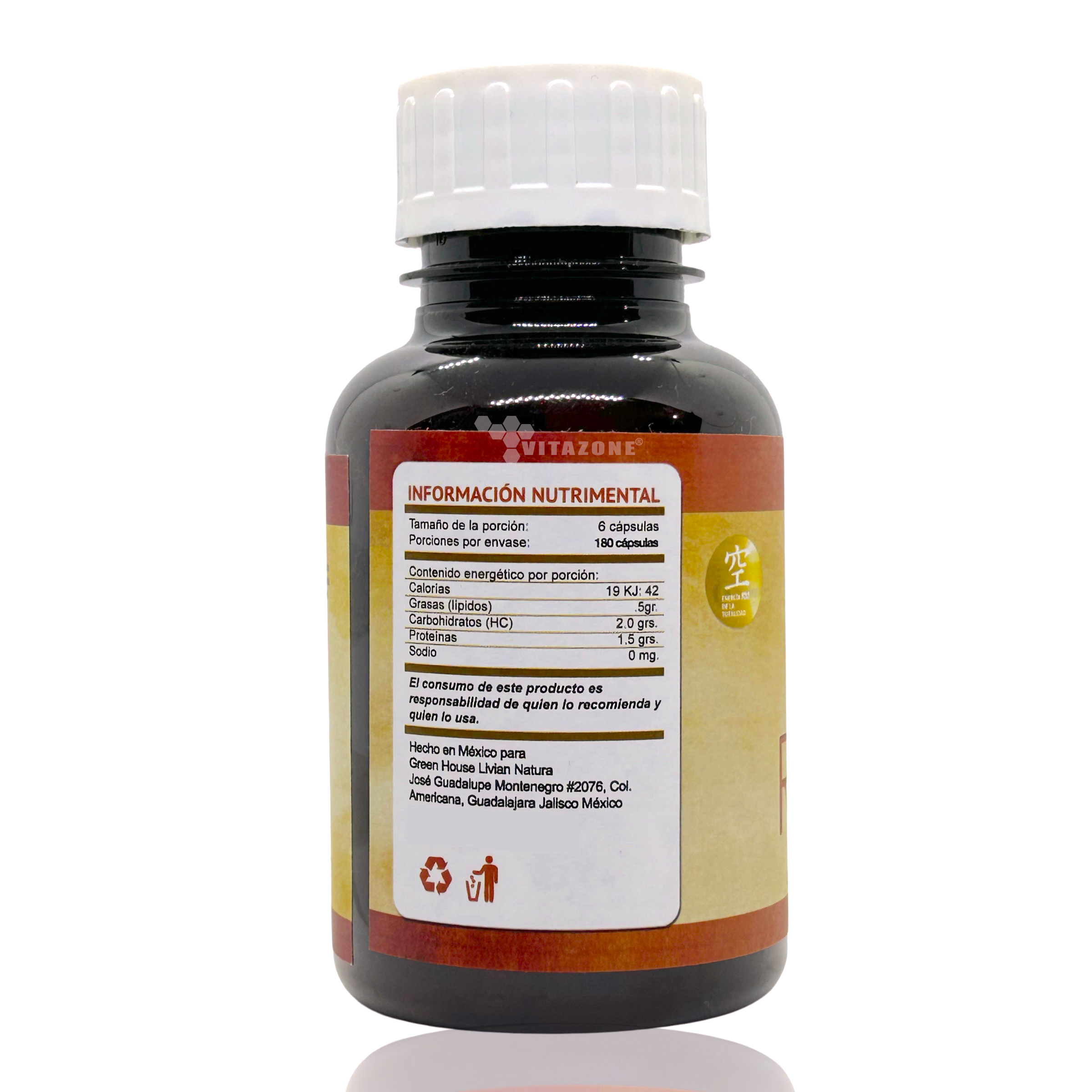 Re Glure 180 Caps de 500mg Green House (Diabéticos) Antes Glucore