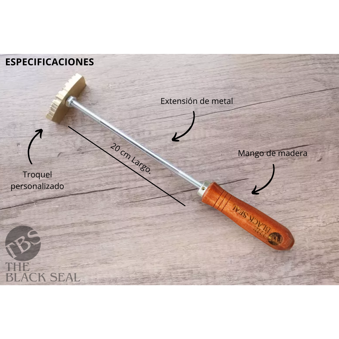 Sello Para Marcar Madera Tarimas Mdf Calor 5cm.