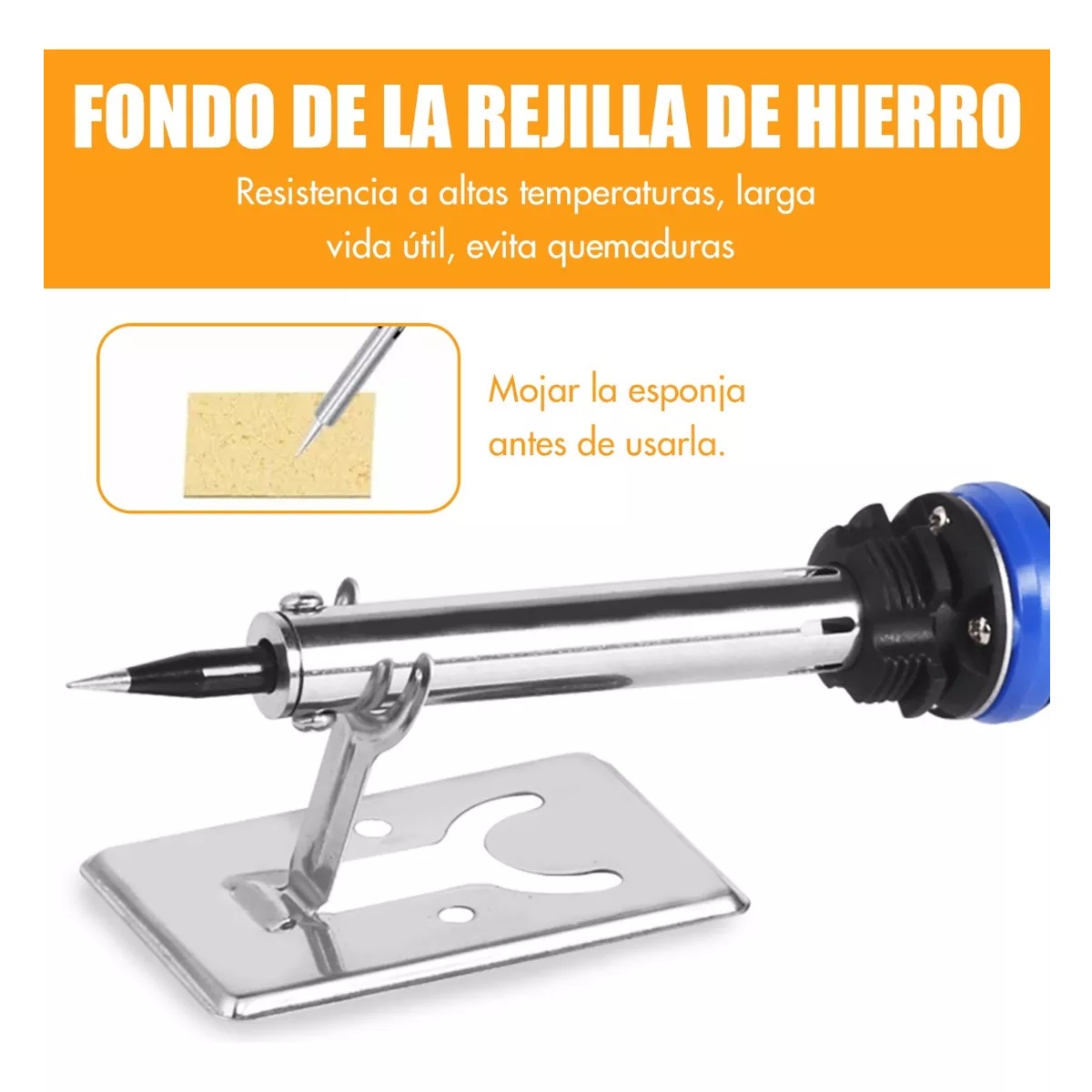Kit Del Soldador, 60w Temperatura Ajustable, Puntas, Soporte