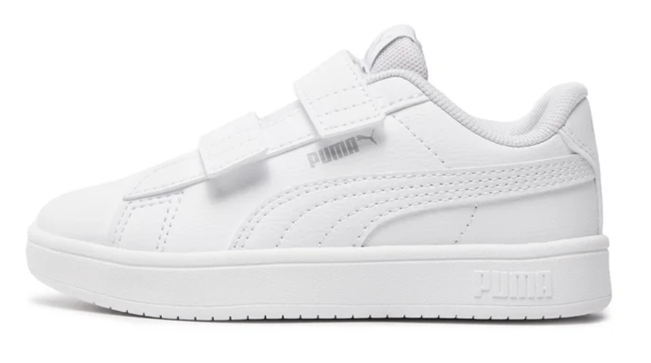 Tenis Casual Puma Rickie Classic Color Blanco Para Bebe.