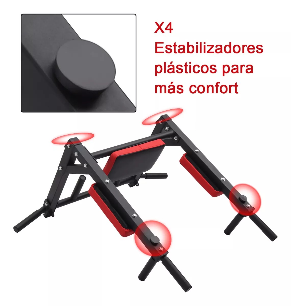 Barra 8en1 Dominadas Pared Gym Multifuncional Box Pesas