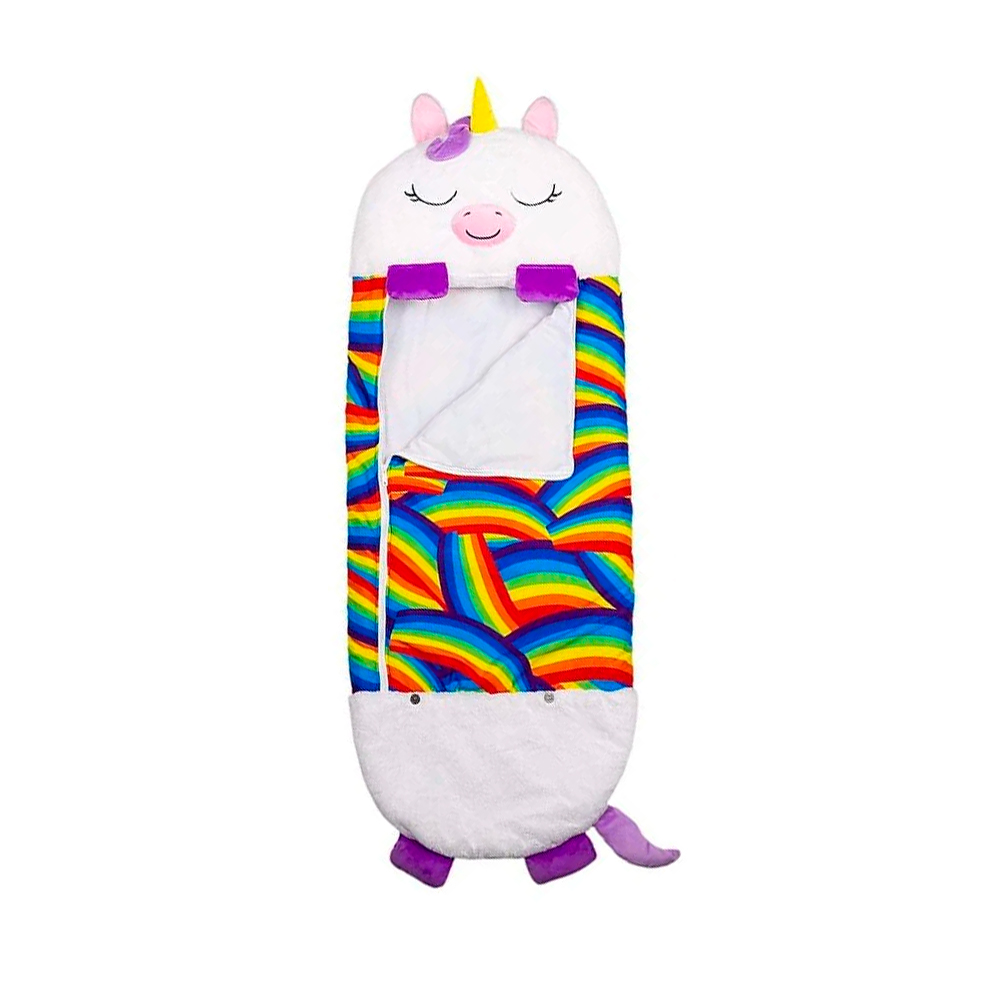 Ilios Innova Saco para Dormir Plegable y Almohada para niños 140 x 60 cm Divertido Saco de Dibujos Animados sensación Suave, Sleeping bag infantil. 