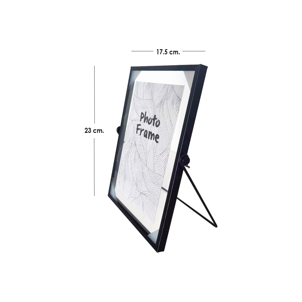 Ilios Innova Marco de fotos 22.5x17.5 centímetros para fotografías de 5x7 pulgadas. Portarretratos flotante metálico.