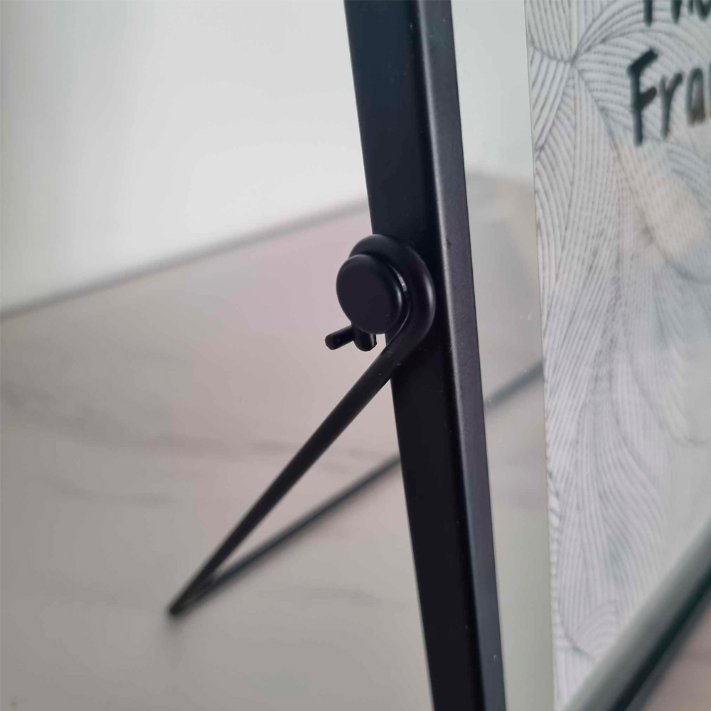 Ilios Innova Marco de fotos 22.5x17.5 centímetros para fotografías de 5x7 pulgadas. Portarretratos flotante metálico.