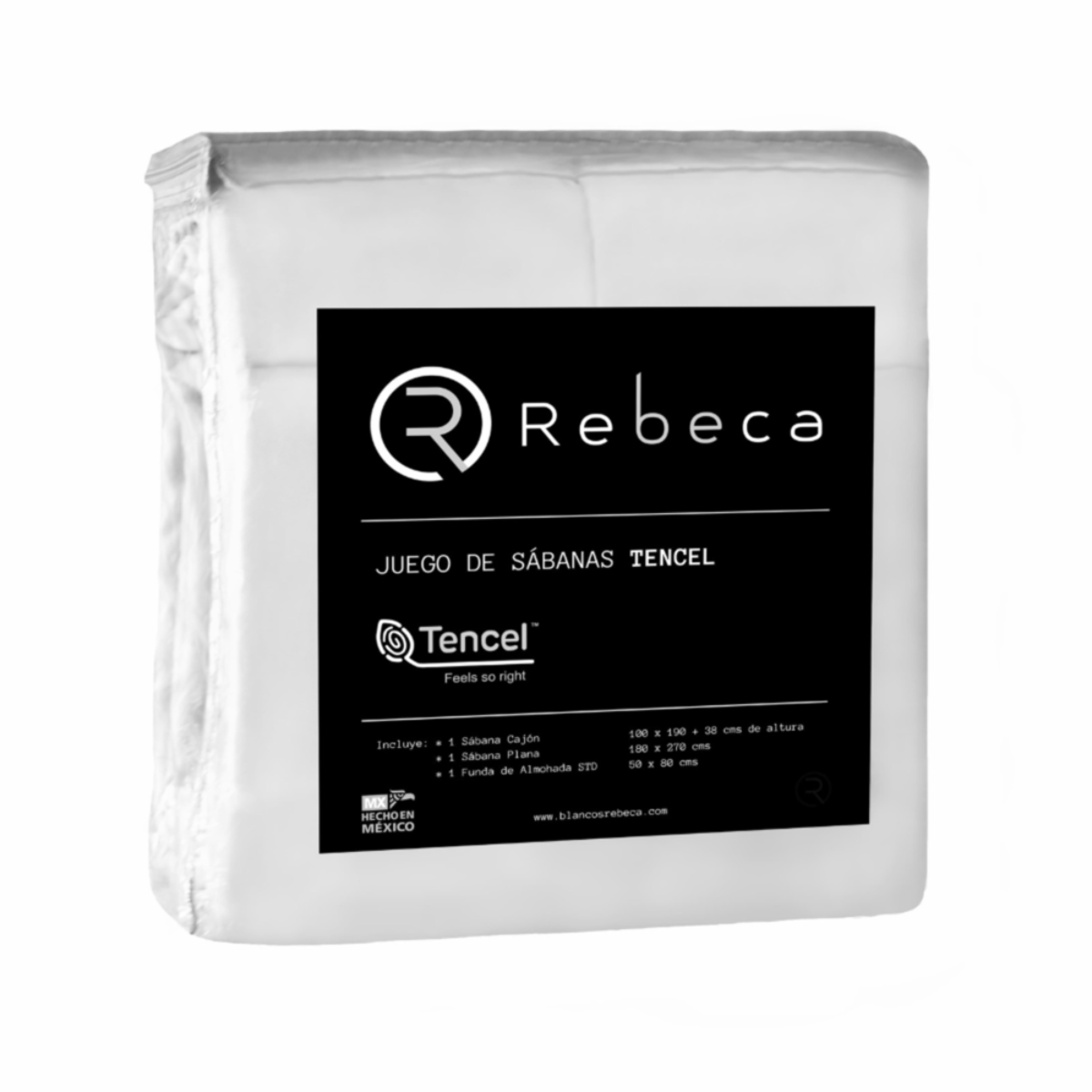 Juego de Sábanas Tencel - Fibra de Eucalipto Ultra-fresco y Ultra-suave - Tamaño Individual - Color Blanco