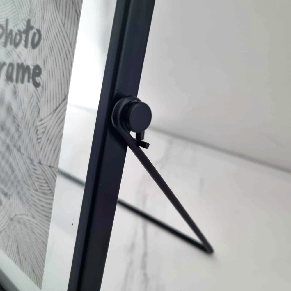 Ilios Innova Marco de fotos 15x20 centímetros para fotografías de 4x6 pulgadas. Portarretratos flotante metálico.