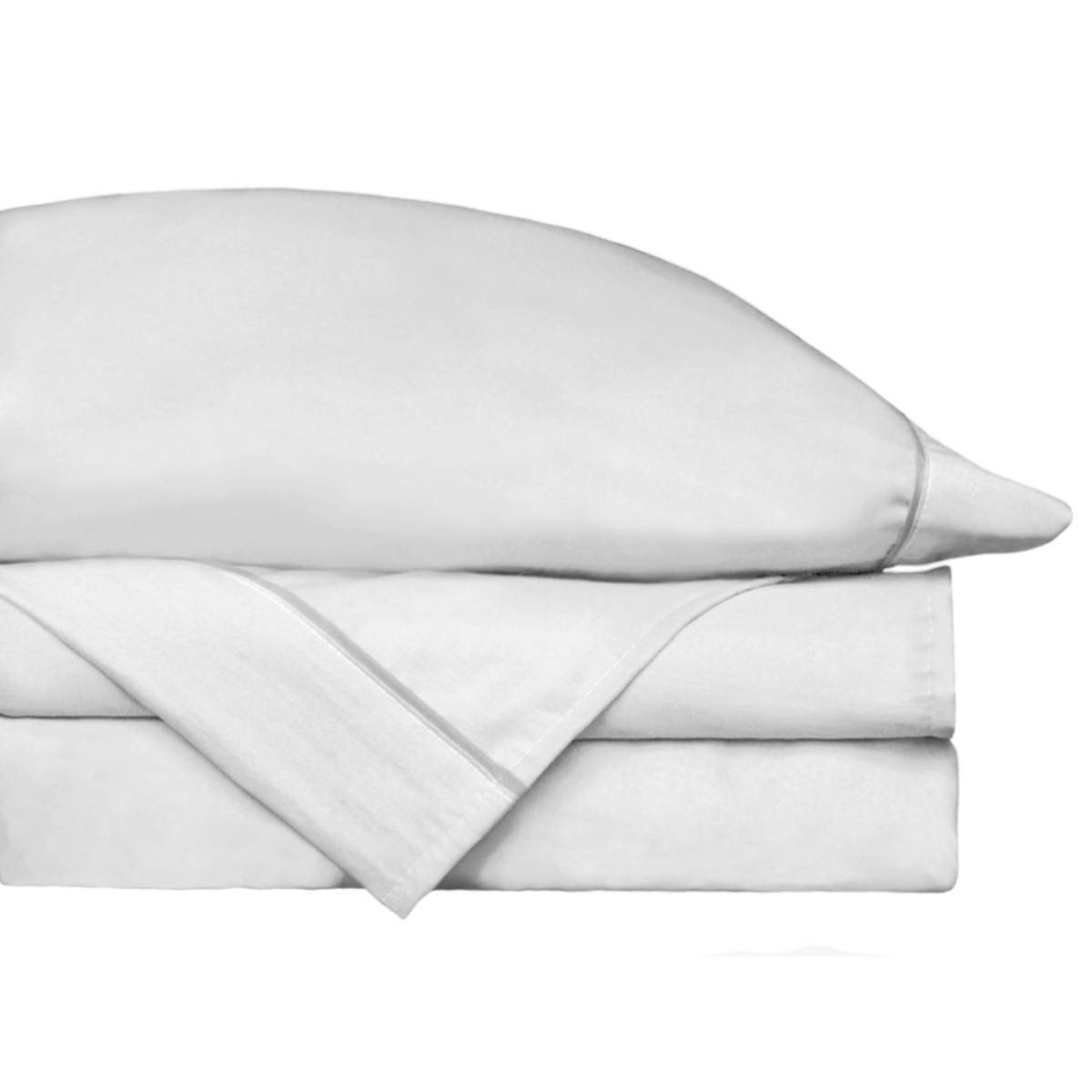 Juego de Sábanas Tencel - Fibra de Eucalipto Ultra-fresco y Ultra-suave - Tamaño Individual - Color Blanco