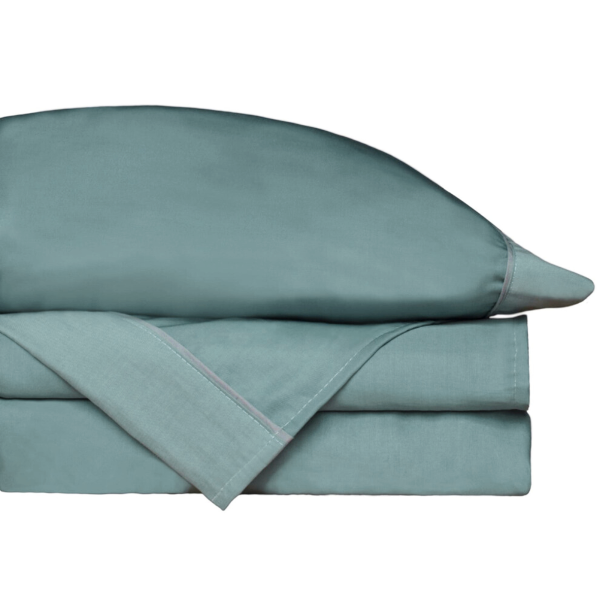 Juego de Sábanas Tencel - Fibra de Eucalipto Ultra-fresco y Ultra-suave - Tamaño King - Color Verde Místico