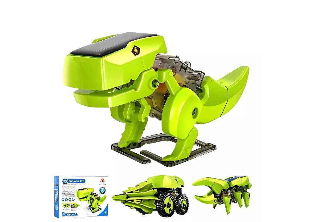 Dinosaurio Robot Solar Juguetes De 3 En 1 Robots Para Niños