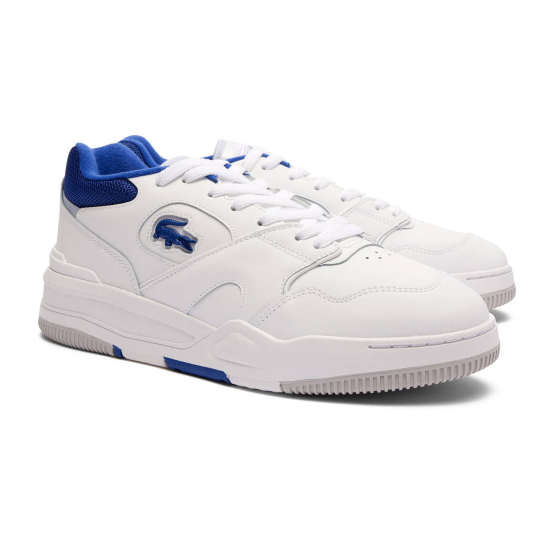 Tenis Para Hombre Lacoste Lineshot 124 2 Sma Piel Blanco.