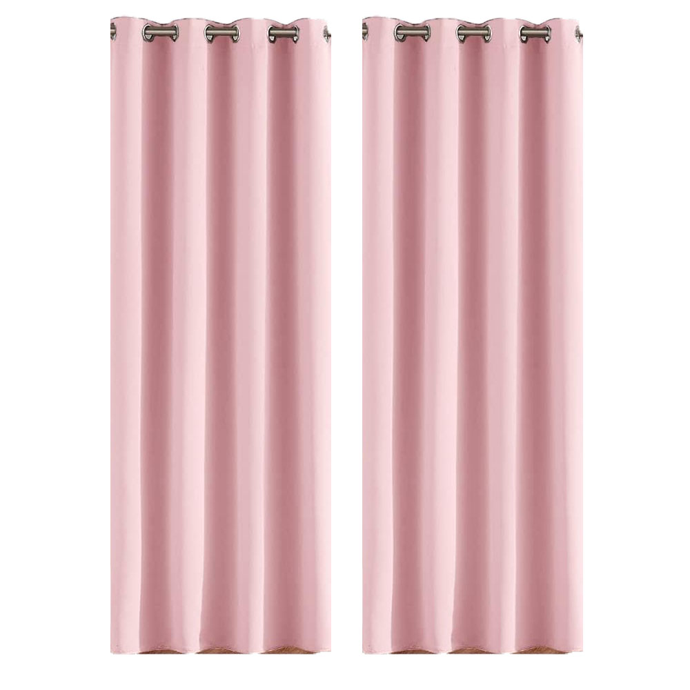 Cortinas Blackout para bloquear luz y ruido Rosa Kyuden Home.