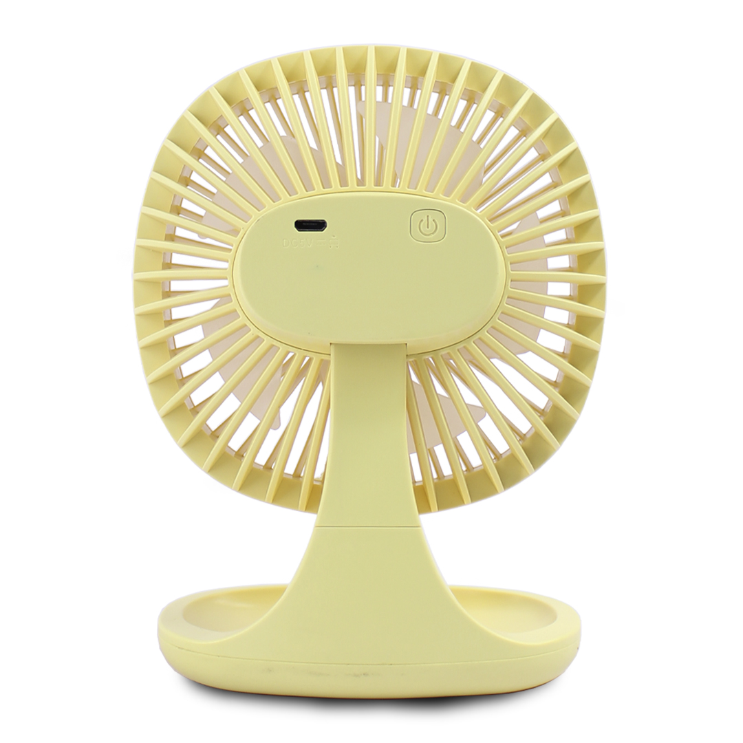 Mini Ventilador Amarillo Winnie Eléctrico Portátil De Escritorio 1.5w DD-5580