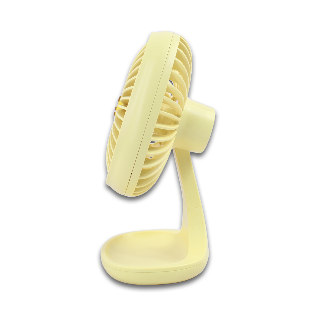 Mini Ventilador Amarillo Winnie Eléctrico Portátil De Escritorio 1.5w DD-5580