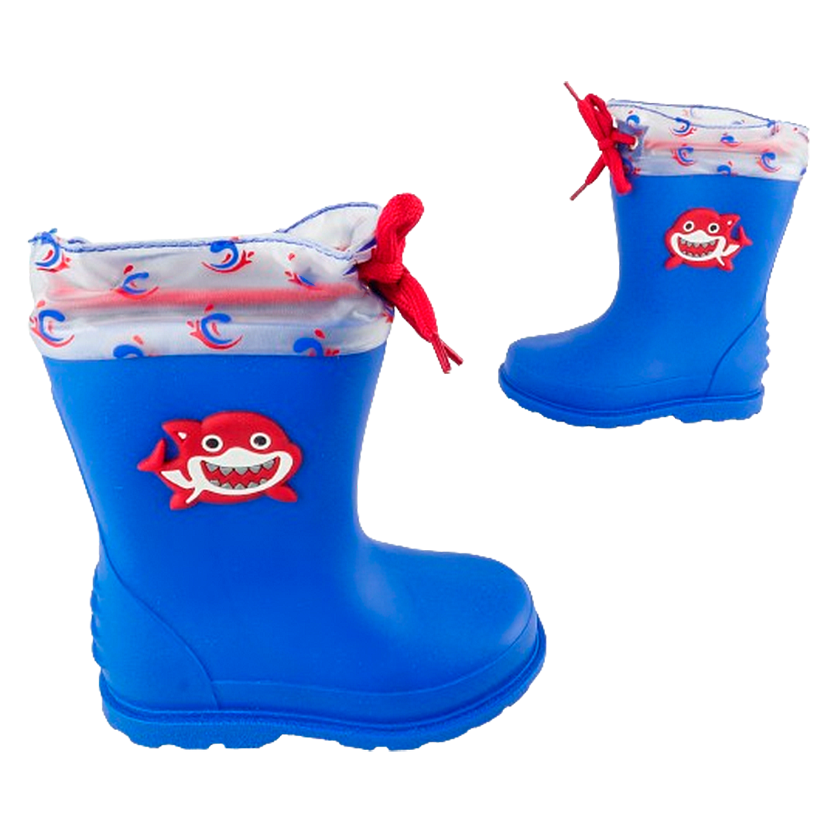 Botas Niño Lluvia Impermeables Ajustable Cómodas Tiburón Shark 614-r