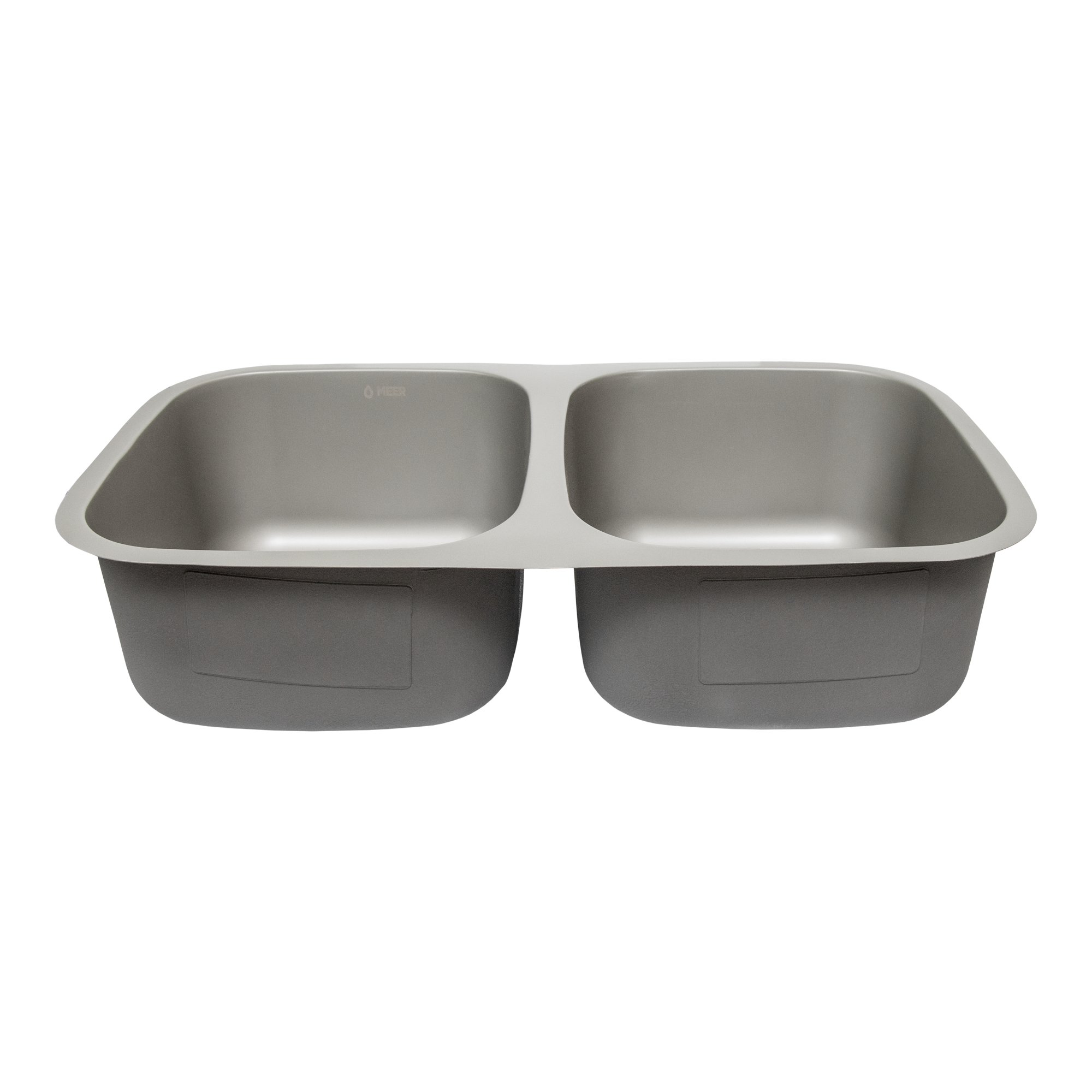 Tarja Doble para Fregadero de Cocina, Fabricada en Acero Inoxidable, 82 cm de largo x 47 cm de ancho x 22 cm de profundidad, color gris metal, instalación fácil