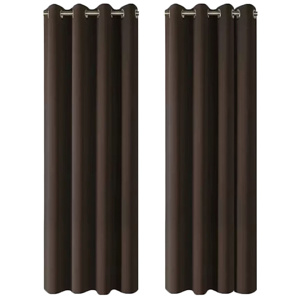 Cortinas Blackout para bloquear luz y ruido Chocolate Kyuden Home.