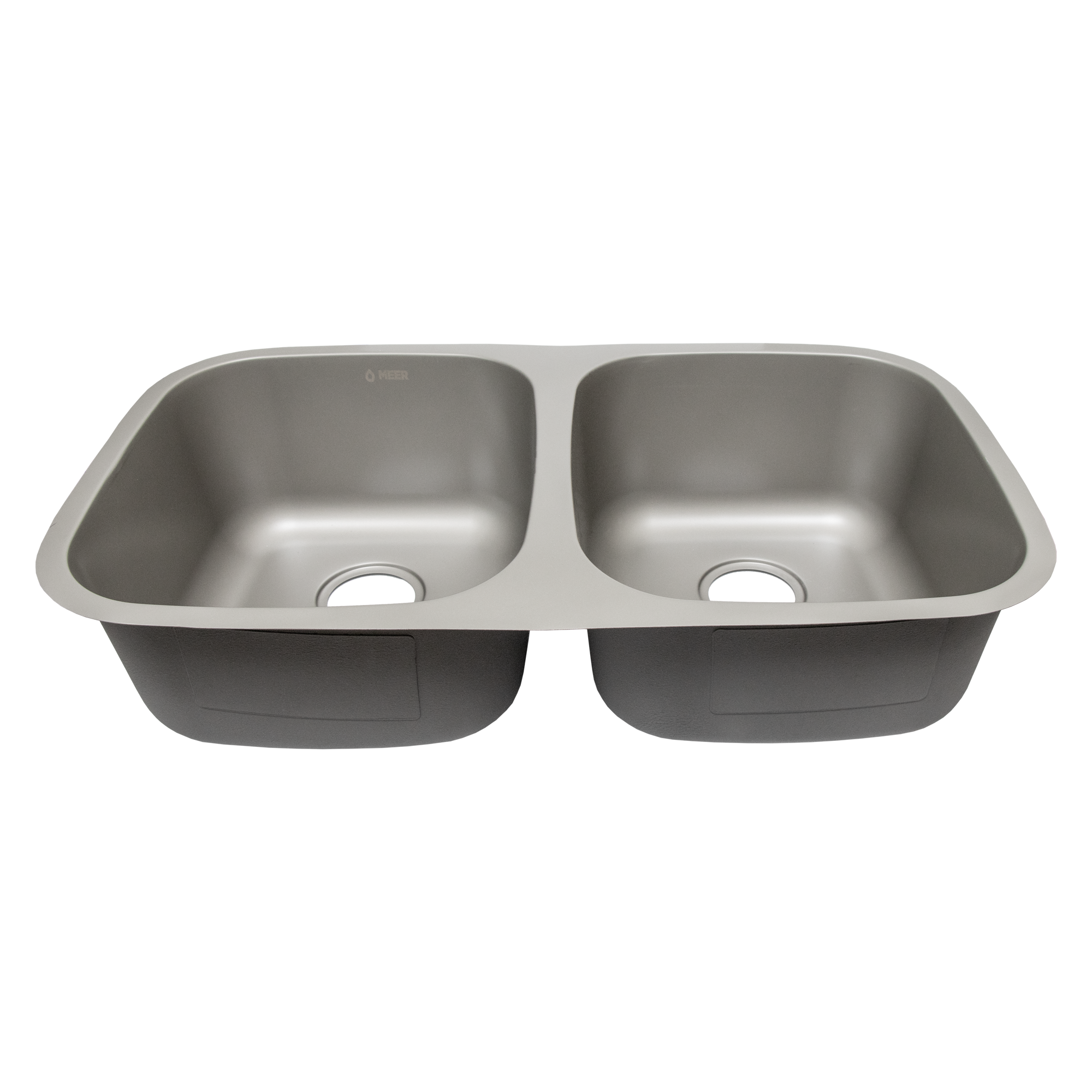 Tarja Doble para Fregadero de Cocina, Fabricada en Acero Inoxidable, 82 cm de largo x 47 cm de ancho x 22 cm de profundidad, color gris metal, instalación fácil
