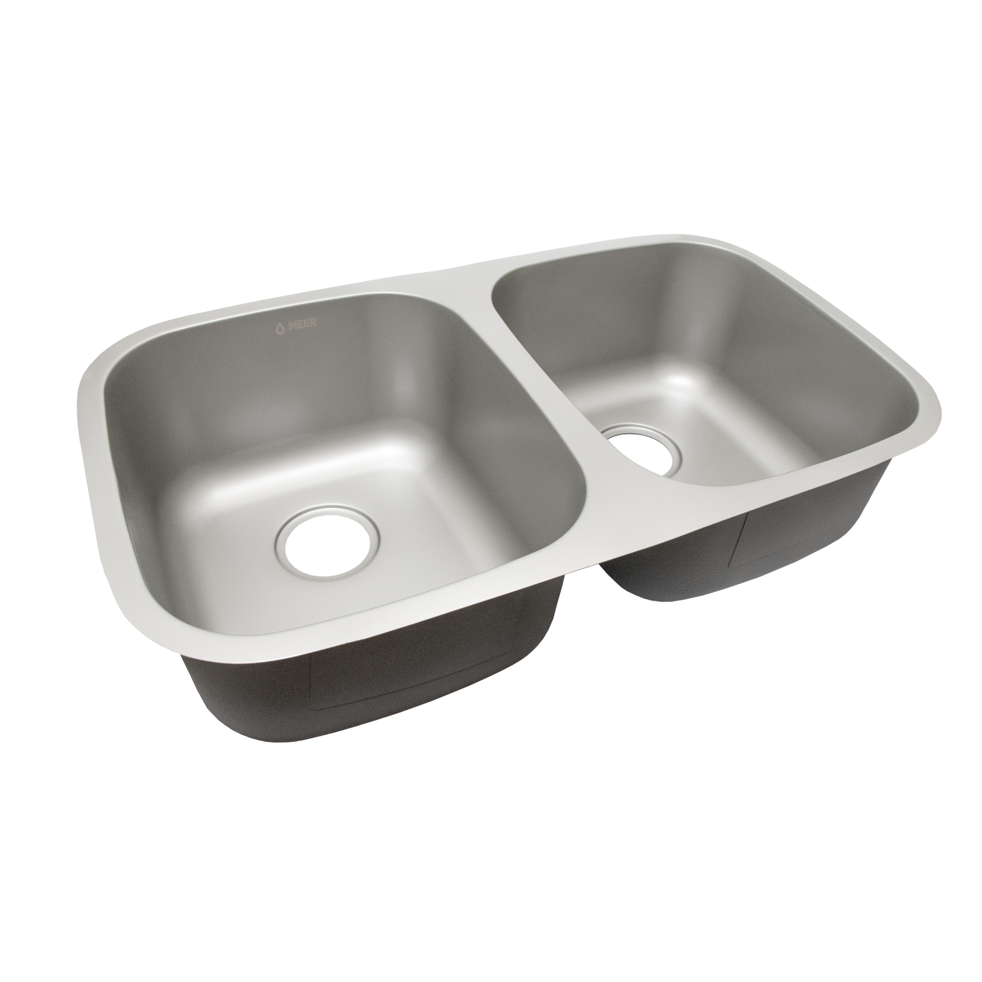 Tarja Doble para Fregadero de Cocina, Fabricada en Acero Inoxidable, 82 cm de largo x 47 cm de ancho x 22 cm de profundidad, color gris metal, instalación fácil