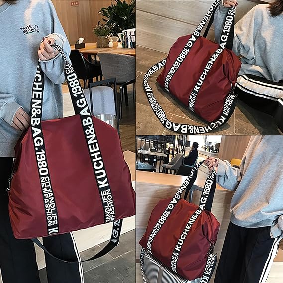 A Bolso Bandolera Mujeres, Impermeable Bolsas Totes para Mujer Alta Capacidad Bolso Multifuncional Correa de Hombro Desmontable Bolsa Crossbody para Mujer para Compras,Trabajo,Acampada,Viajes Cortos.