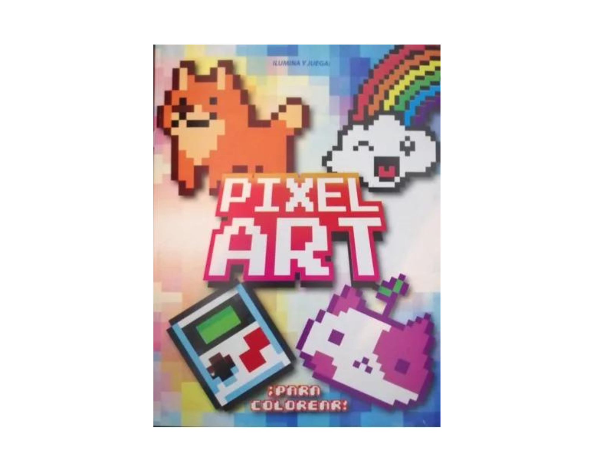 4 Libros Para Colorear Iluminar Arte Pixelado Pixel Niños