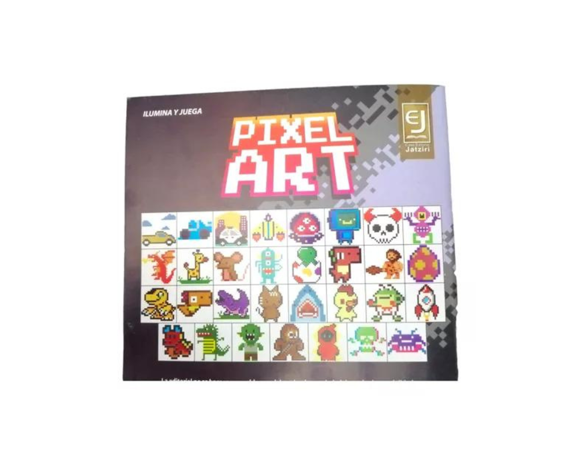 4 Libros Para Colorear Iluminar Arte Pixelado Pixel Niños