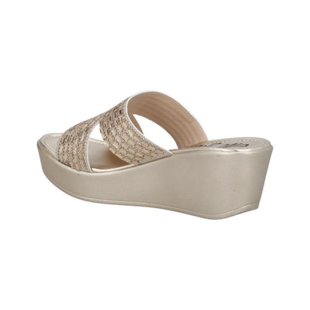 Sandalias UH LULU by EH! 1590 Plataforma Oro Huarache Sandalia Elegante Mujer