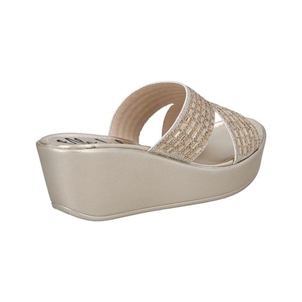 Sandalias UH LULU by EH! 1590 Plataforma Oro Huarache Sandalia Elegante Mujer