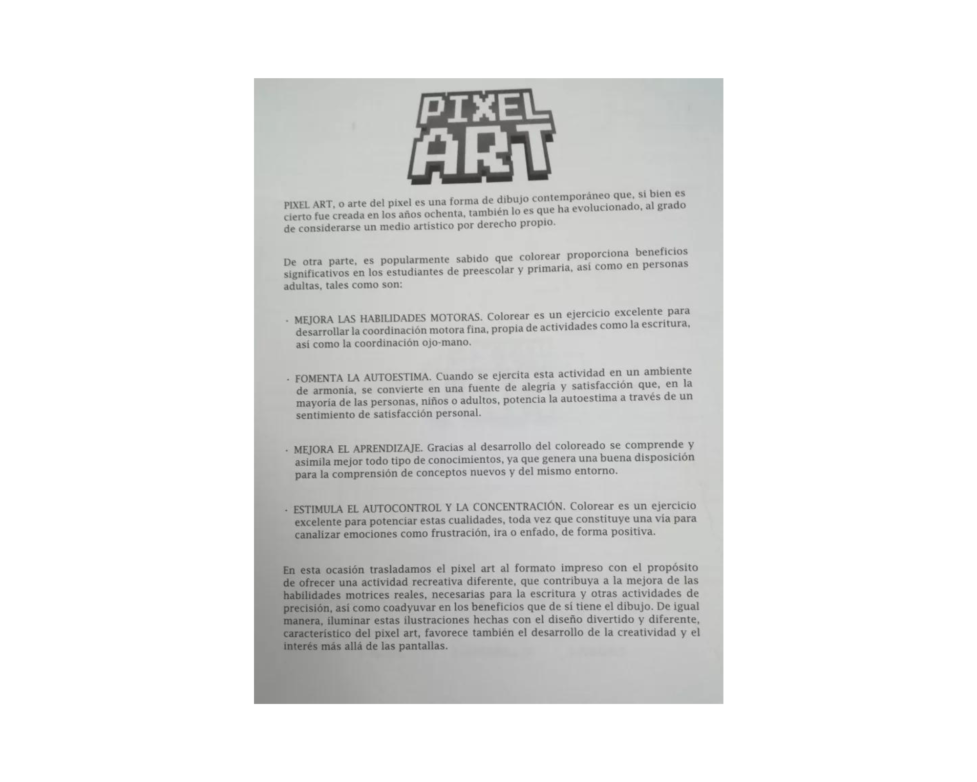 4 Libros Para Colorear Iluminar Arte Pixelado Pixel Niños