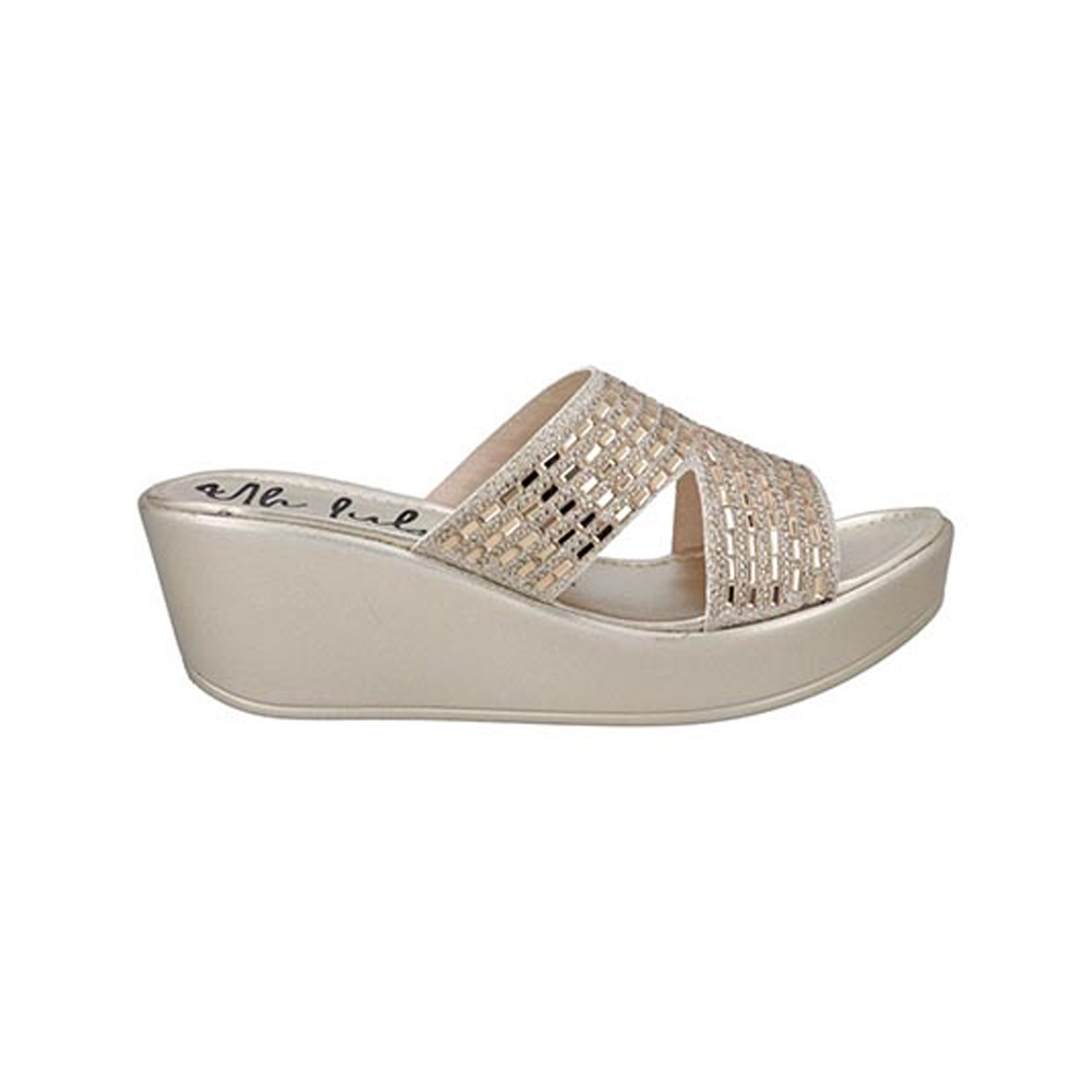 Sandalias UH LULU by EH! 1590 Plataforma Oro Huarache Sandalia Elegante Mujer