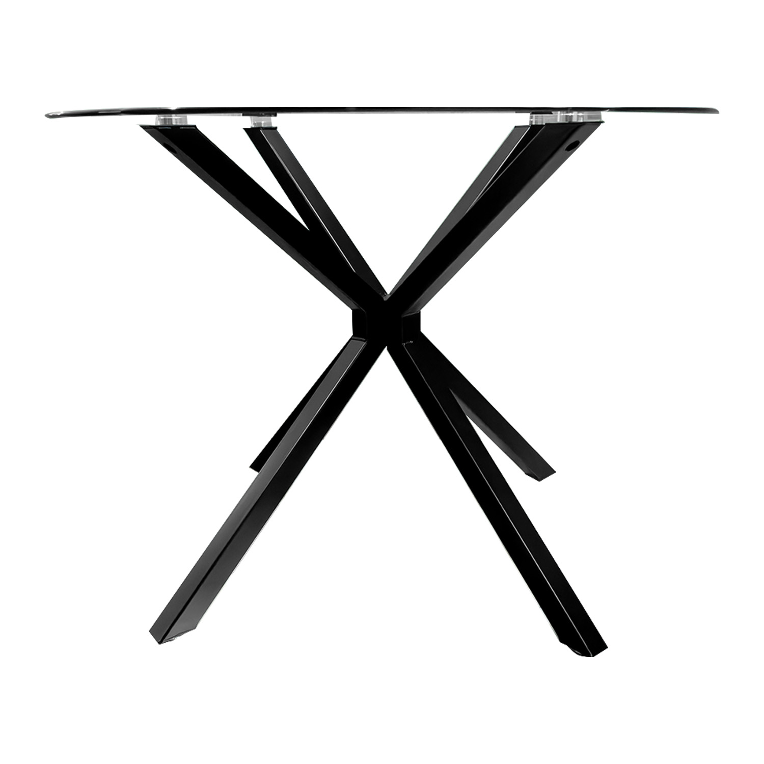 Mesa de Comedor Cristal Templado Elegante Bossa Serena.