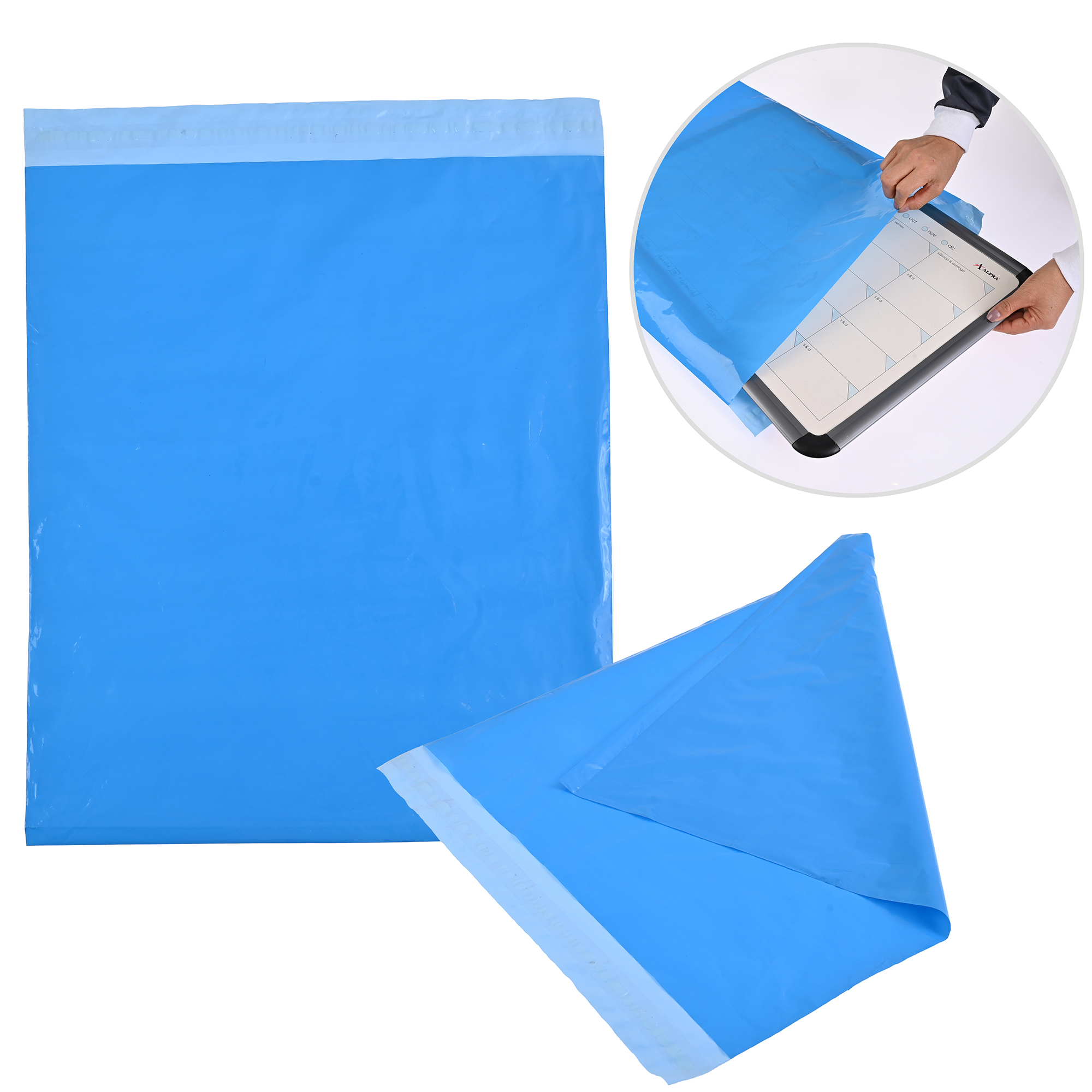 Paquete de 100 Piezas Bolsa Sobre Para Paquetería 48 X 60 Cm Tamaño EXTRA GRANDE Envíos E-Commerce, Mensajería, Adhesivo, Poly Plástico Resistente, Impermeable MOD:A021