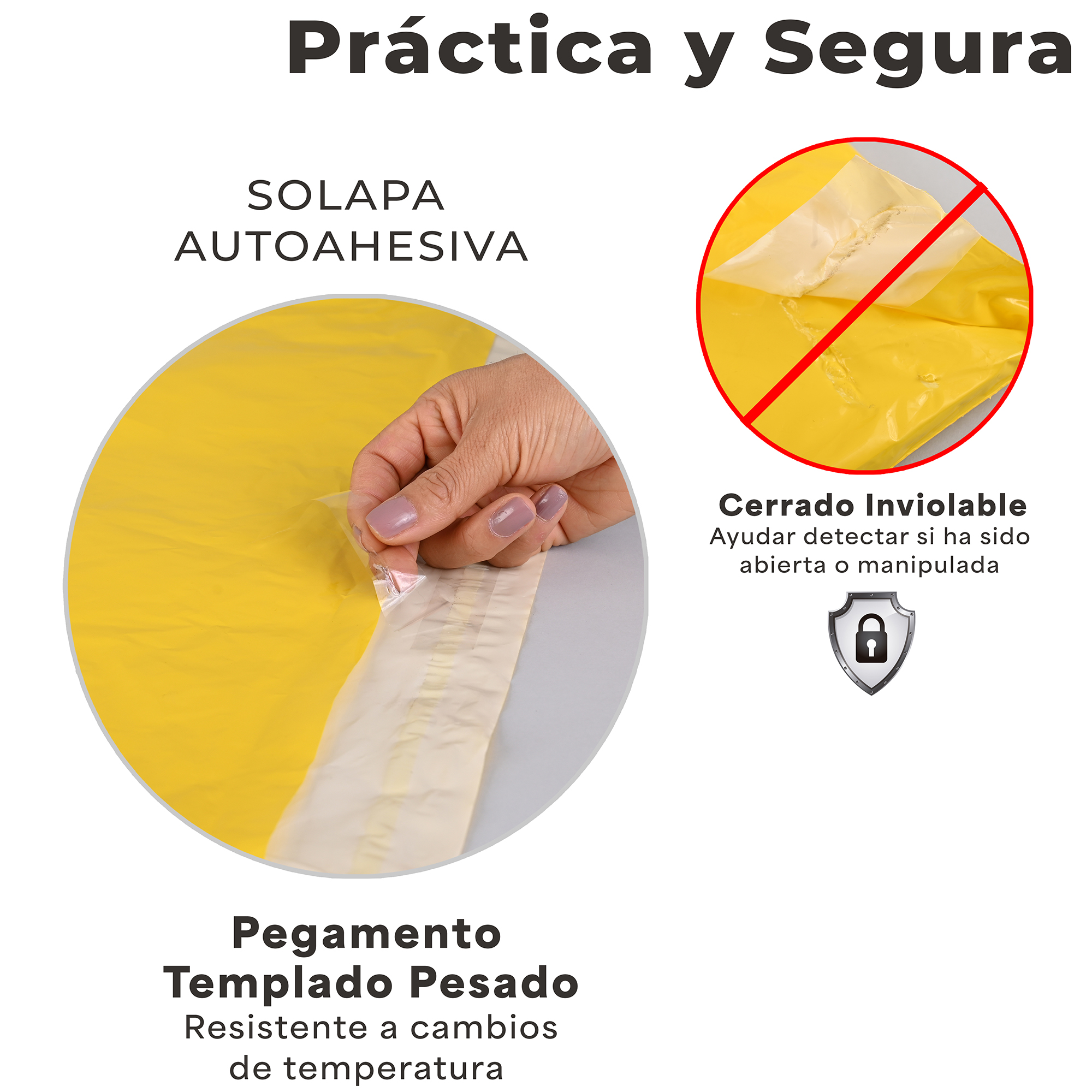 Paquete de 100 Piezas Bolsa Sobre Para Paquetería 30 X 40 Cm Tamaño MEDIANO  Envíos E-Commerce, Mensajería, Adhesivo, Poly Plástico Resistente, Impermeable MOD:A023